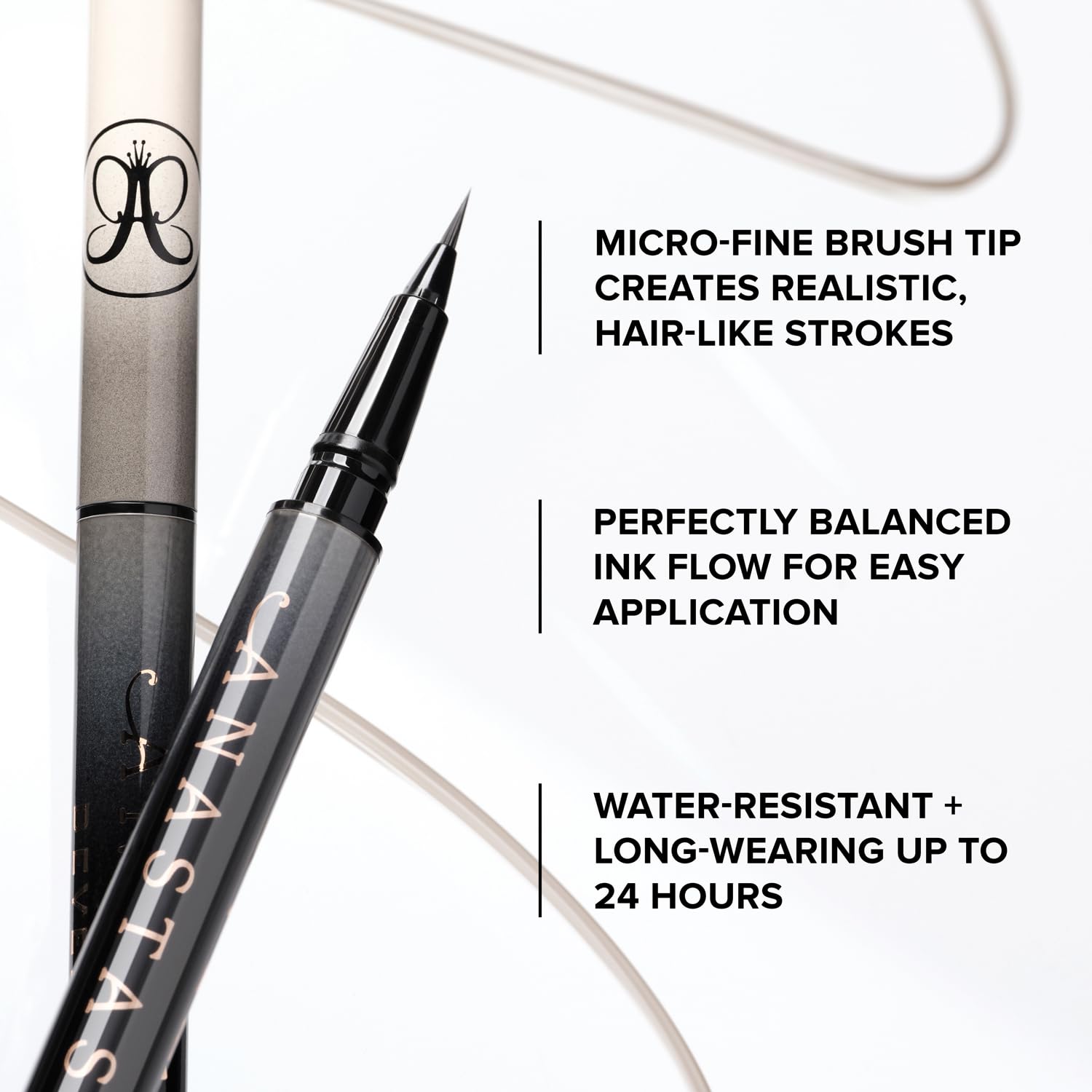 Anastasia MicroStroke Brow Pen Blonde, duración de hasta 24 horas para cejas definidas.