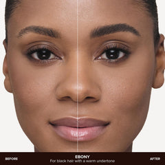 Anastasia Beverly Hills Microtrazo Ebony dibujando cejas realistas y definidas.