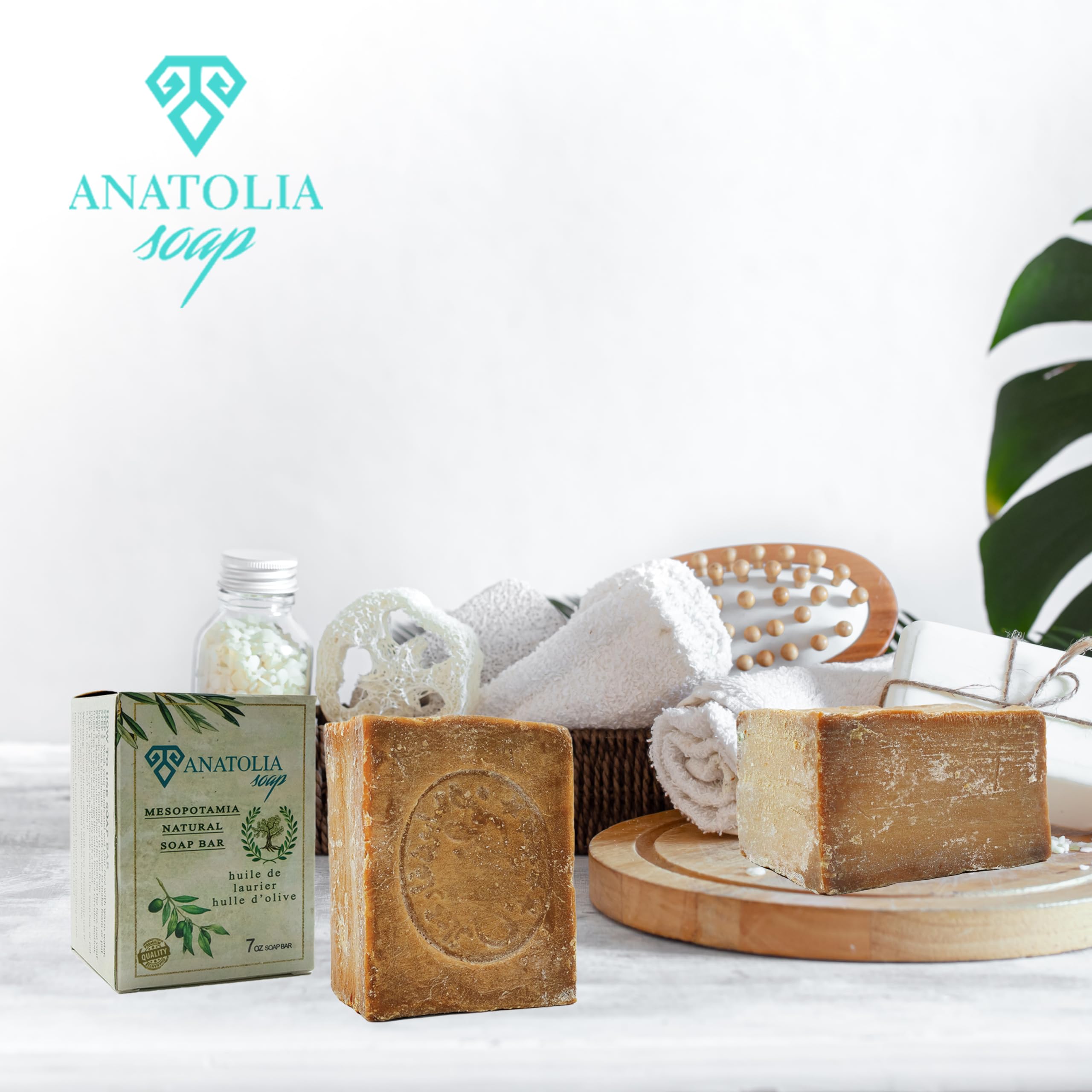 Anatolia Soap Aleppo: ingredientes vegetales puros sin aditivos.
