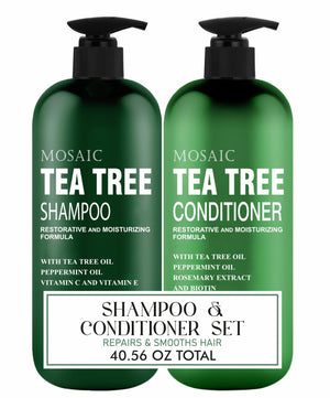 AnatoliaDaphne Tea Tree Shampoo bottle front for refreshing scalp cleanse