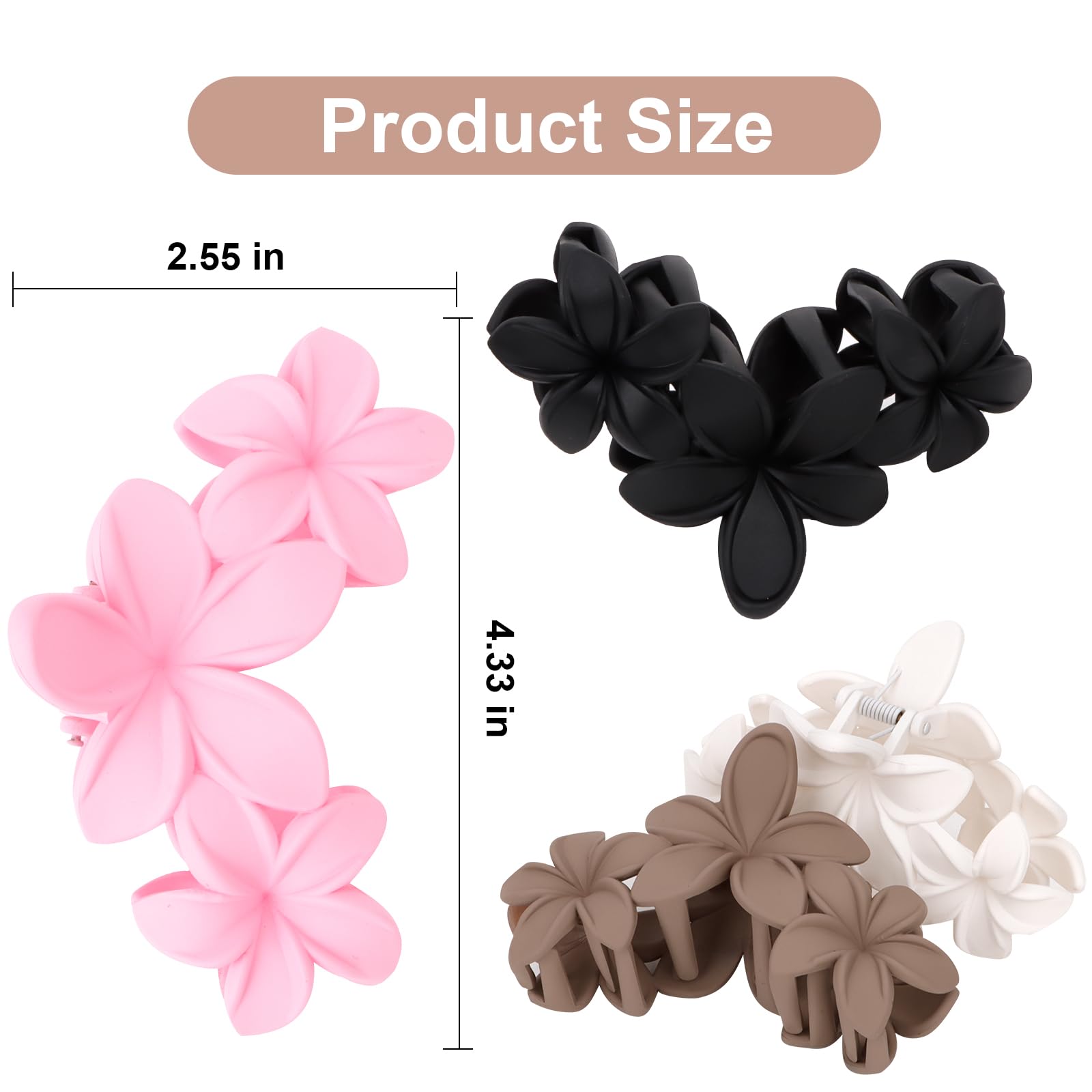 ANBALA pinzas de pelo flor plumeria, diseño hawaiano ideal para días de playa