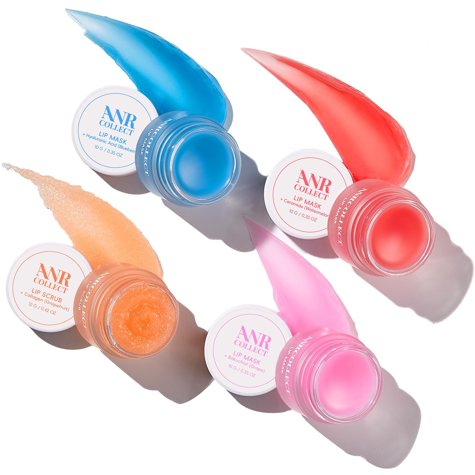ANRCOLLECT envase y packaging del set labial, presentación atractiva.