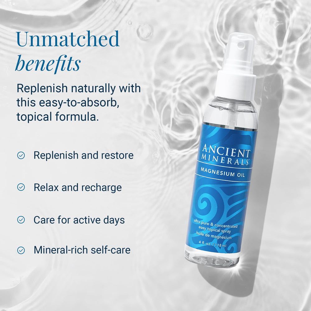 Aplicación en piernas con Ancient Minerals aporta sensación fresca y suave.