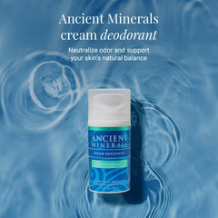 Ancient Minerals crema desodorante textura suave ideal para piel sensible