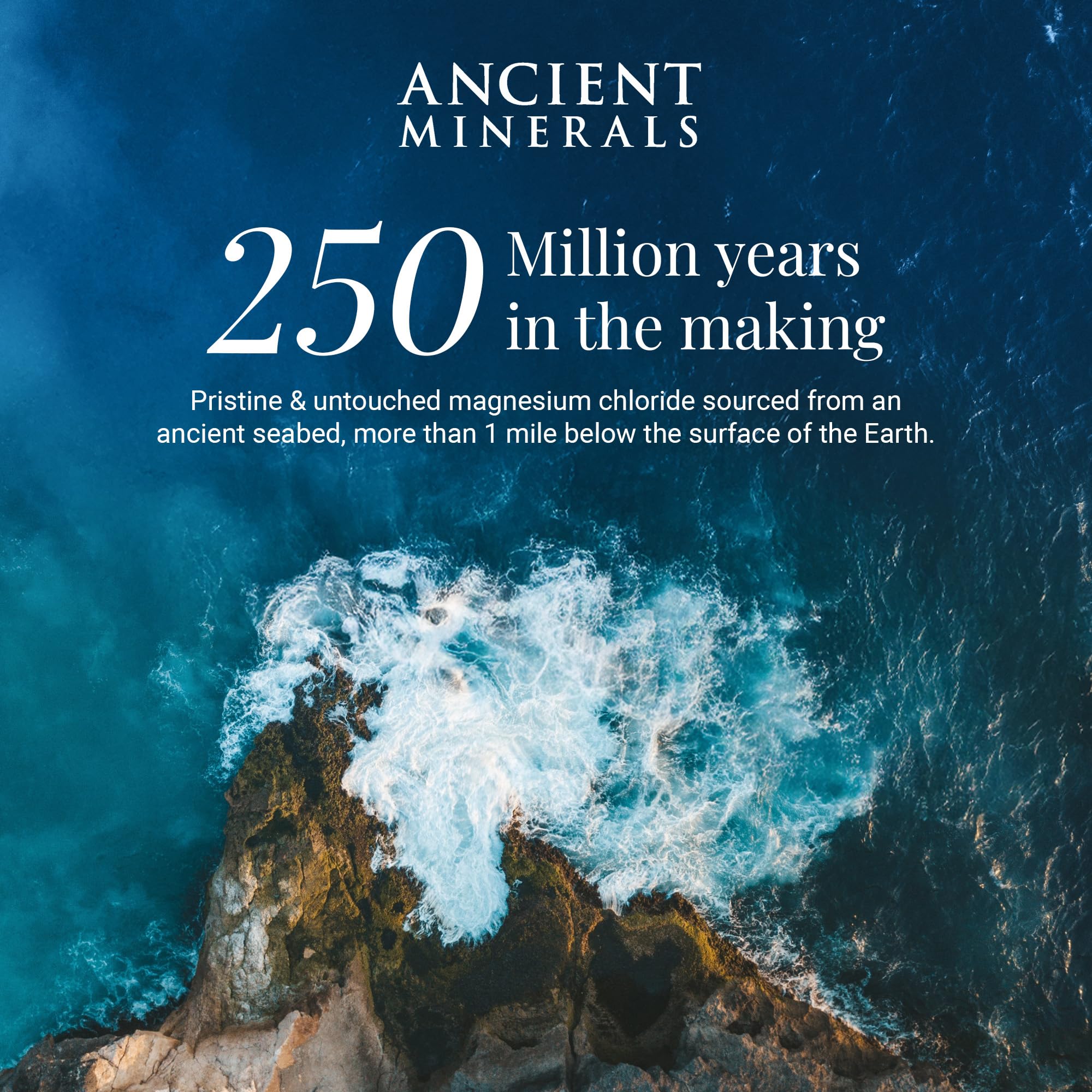 Fragancia neutra de Ancient Minerals para uso cómodo en cualquier rutina.