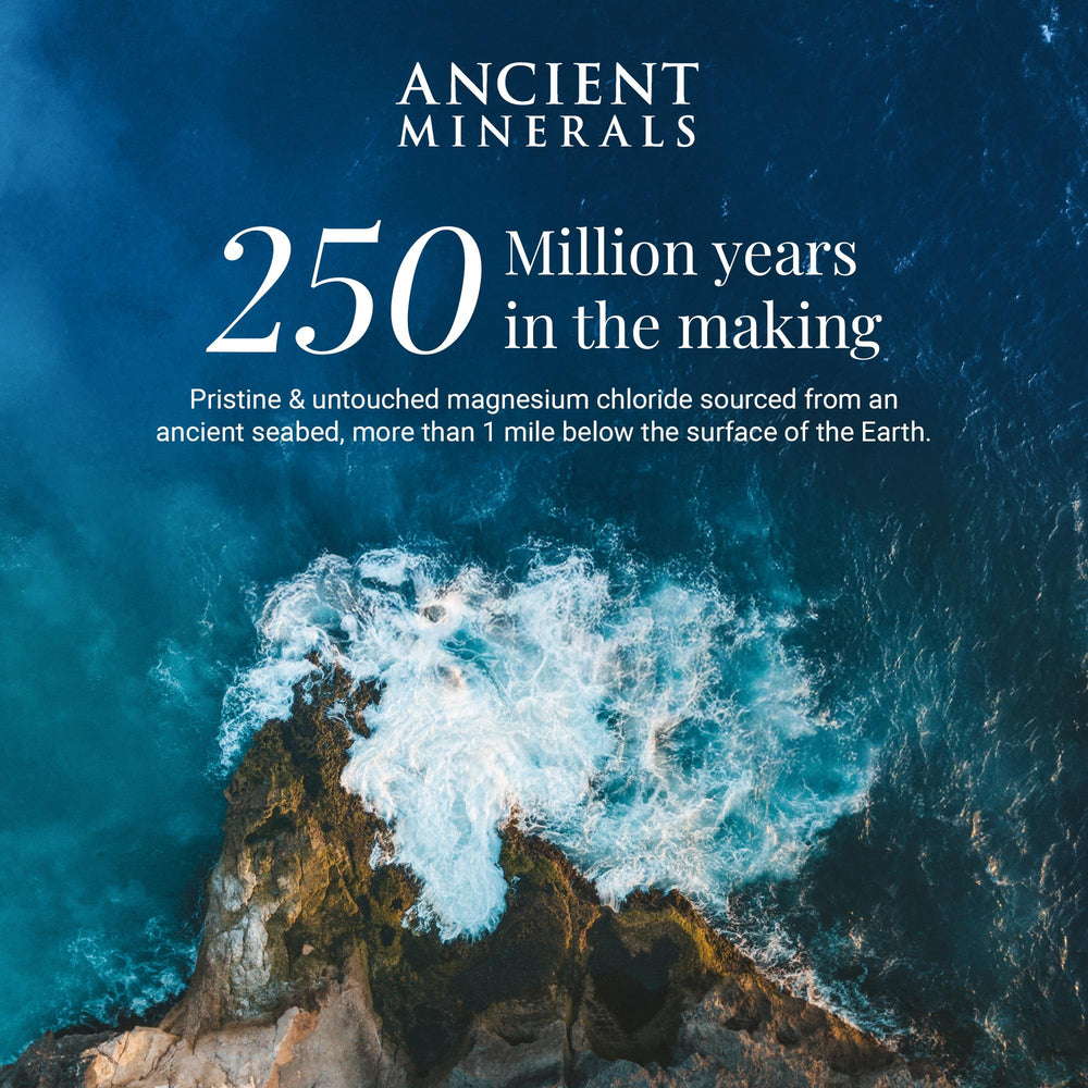 Fragancia neutra de Ancient Minerals para uso cómodo en cualquier rutina.