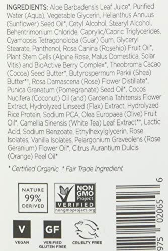 Cuidado natural para cabello dañado con Andalou Naturals 1000 Roses Complex.