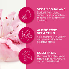 Textura ligera del aceite Andalou Naturals 1000 Rosas se absorbe rápido.