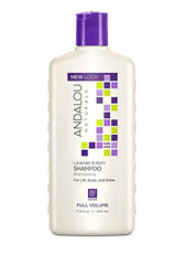 Andalou Naturals champú volumen lavanda biotina, espuma cremosa para limpieza suave.
