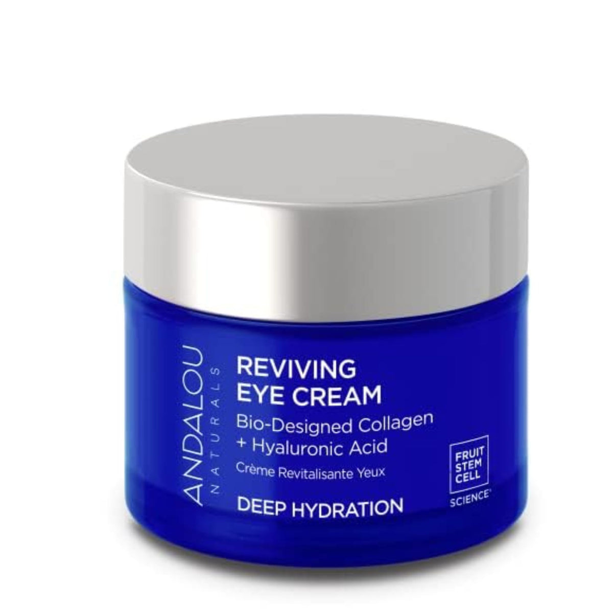 Crema ojos Andalou Naturals para hidratación profunda del contorno.
