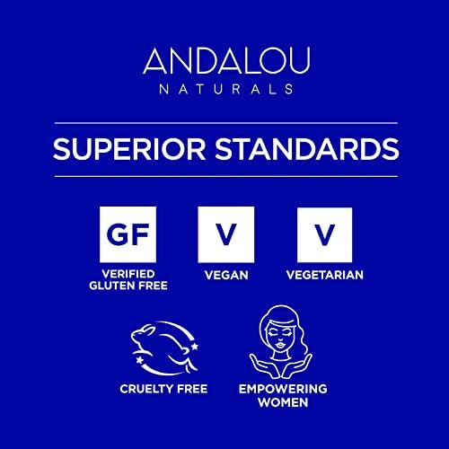 Ingredientes no-GMO de Andalou Naturals para cuidado del contorno.