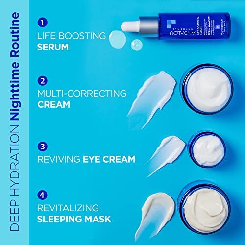 Textura suave de la crema ojos Andalou Naturals para uso diario.