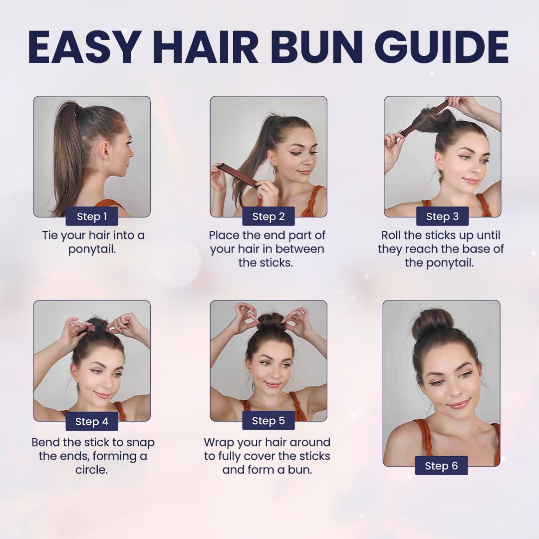 Andlane clip para moño estilo francés marrón: detiene el cabello con precisión