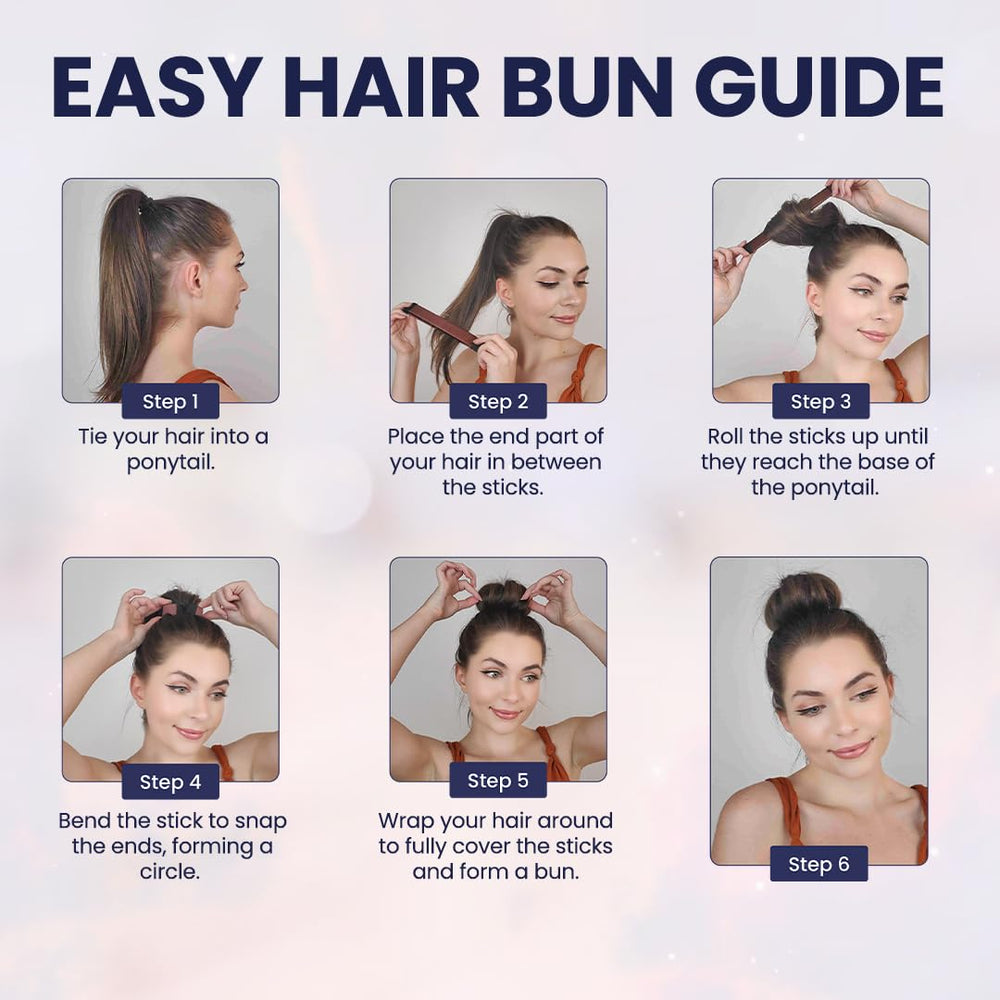 Andlane clip para moño estilo francés marrón: detiene el cabello con precisión