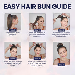 Andlane clip para moño estilo francés marrón: detiene el cabello con precisión