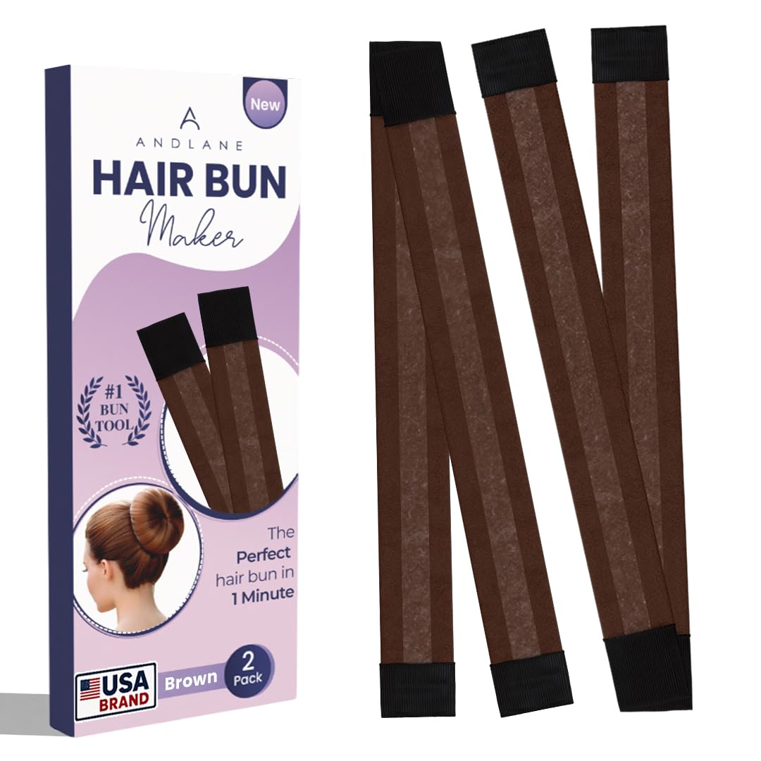 Andlane molde para moño marrón: crea moños limpios y duraderos sin calor
