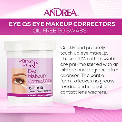 Toallitas EyeQ de Andrea para maquillaje rápido y preciso.