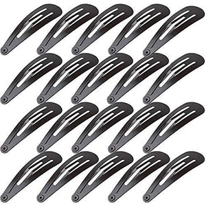 Pinza de cabello Anezus, clip metálico de 2 pulgadas, antideslizante para fijar peinados diarios.