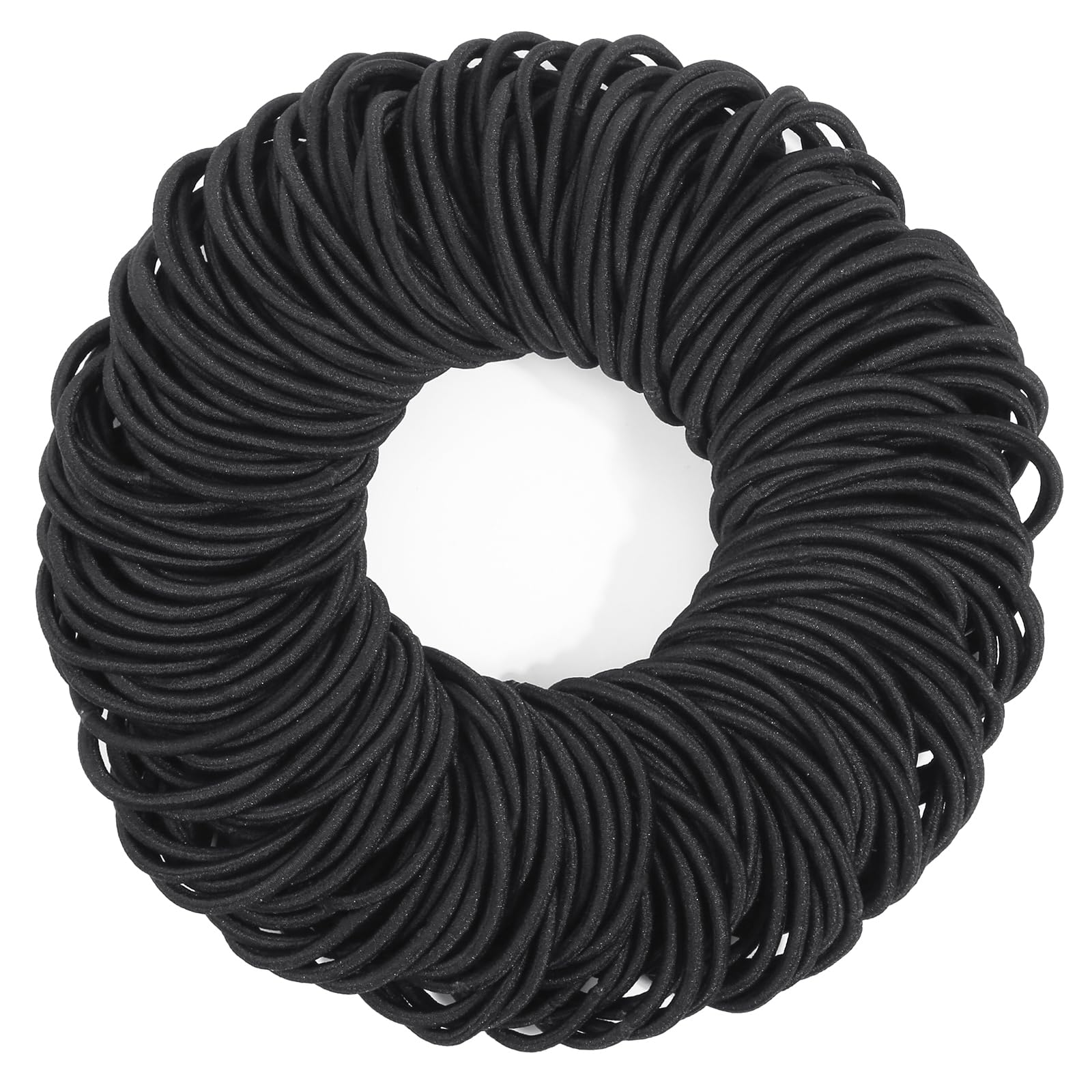 Goma elástica Anezus para cabello negro, duradera y suave, ideal para uso diario.