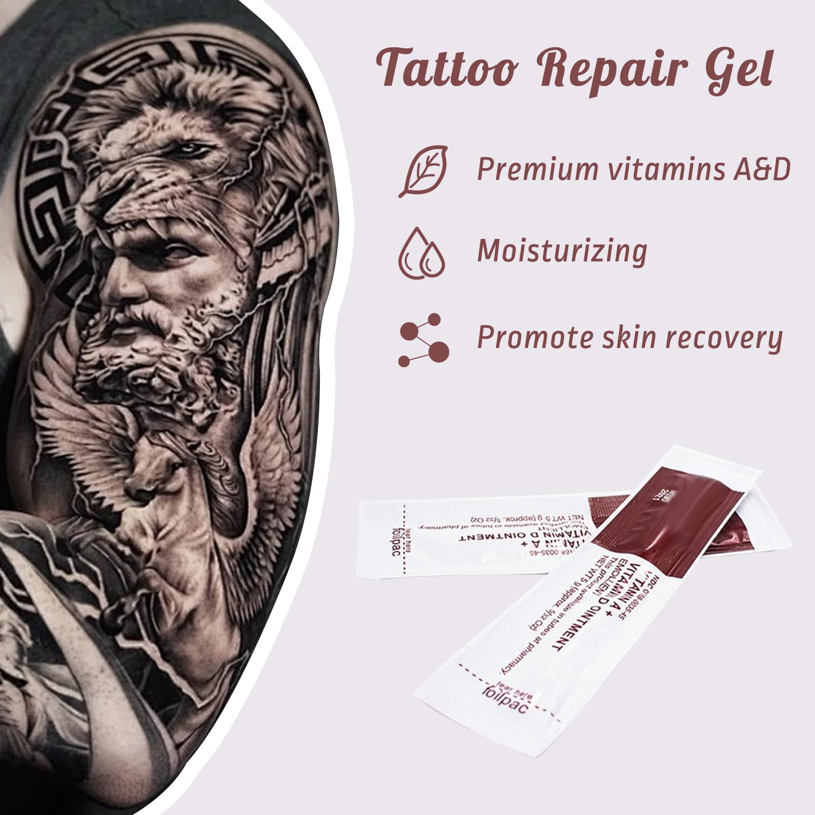 Anghie gel reparador tatuaje con vitaminas A y D para curación suave