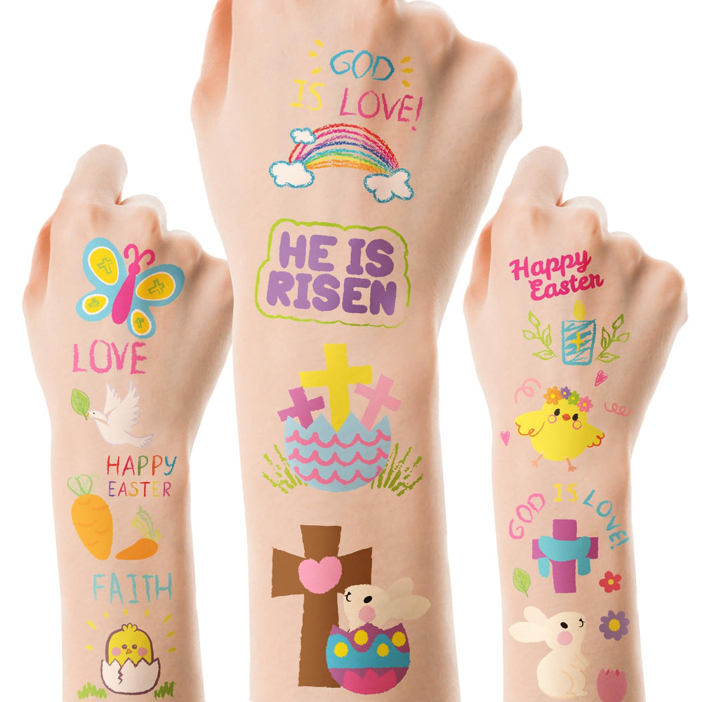 ANGOLIO tatuajes Pascua - uso decorativo en vasos y paredes para la fiesta.