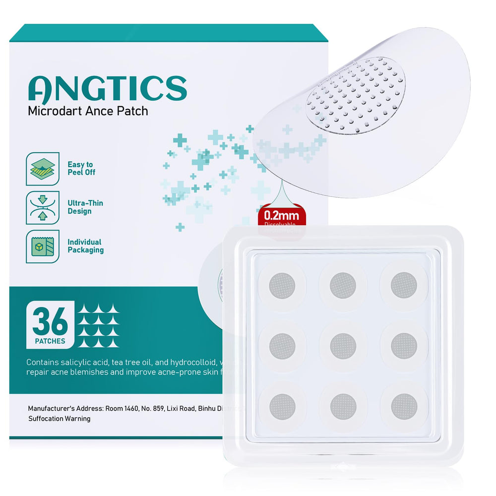 Parche ANGTICS microdart disoluble para atención puntual de espinillas.