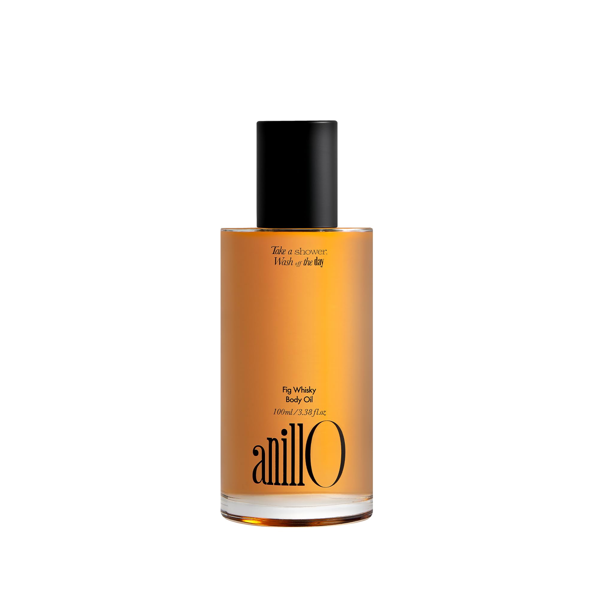 ANILLO Fig Whisky, bote del aceite corporal, hidratación profunda para piel seca.
