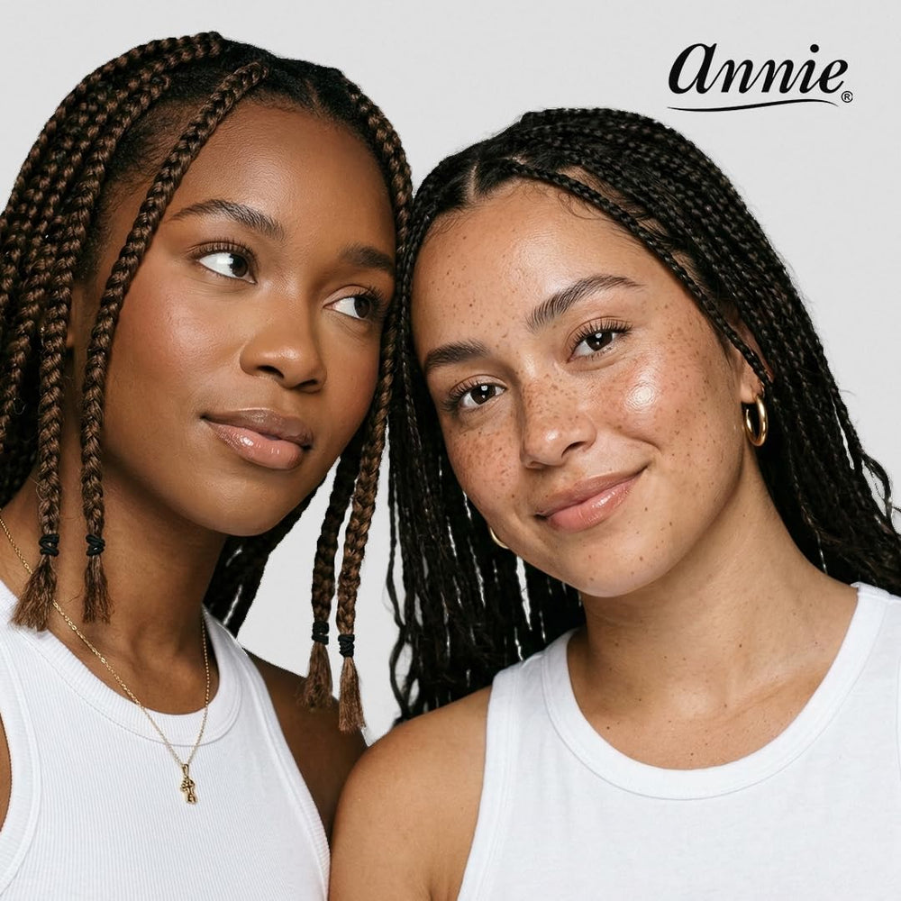 Bandas Annie mini negras 1/2 pulgada para uso diario, fáciles de combinar.