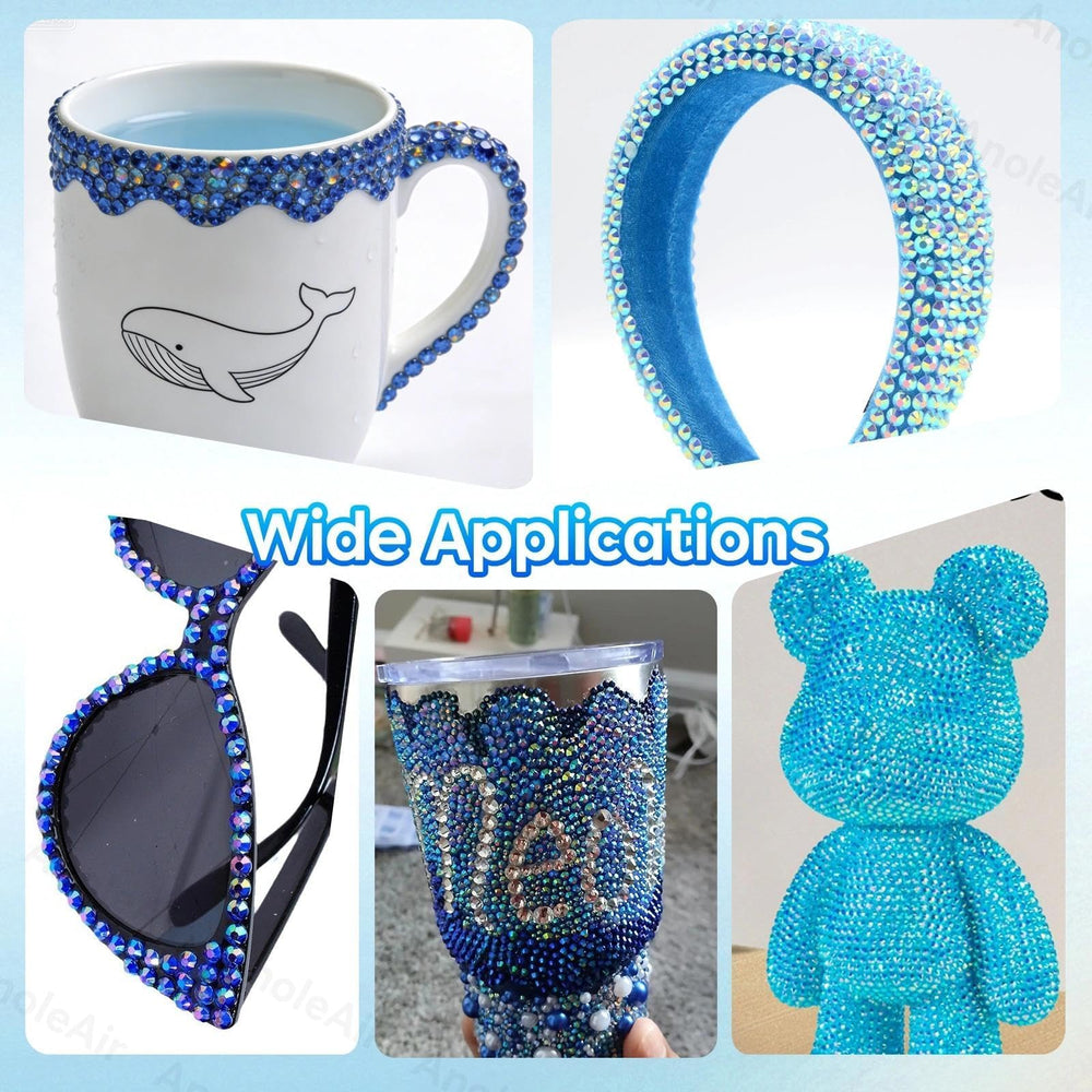 AnoleAir gemas azul 6mm para dar brillo a diseños.
