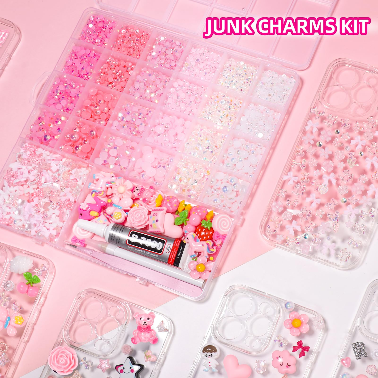 AnoleAir diseños dulces en rosa para personalizar fundas y manualidades