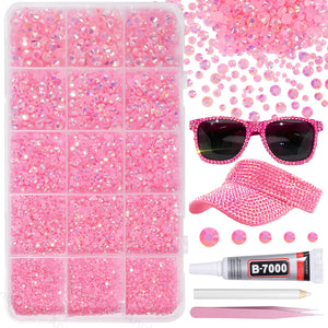 AnoleAir kit de piedras rosa 12000 para manualidades decorativas