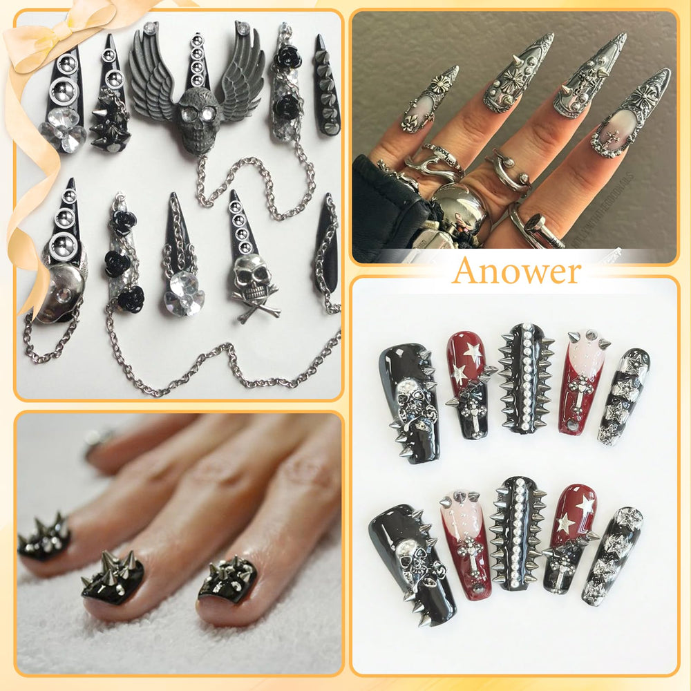 Anower accesorios decorativos para uñas, útiles en manualidades y decoración