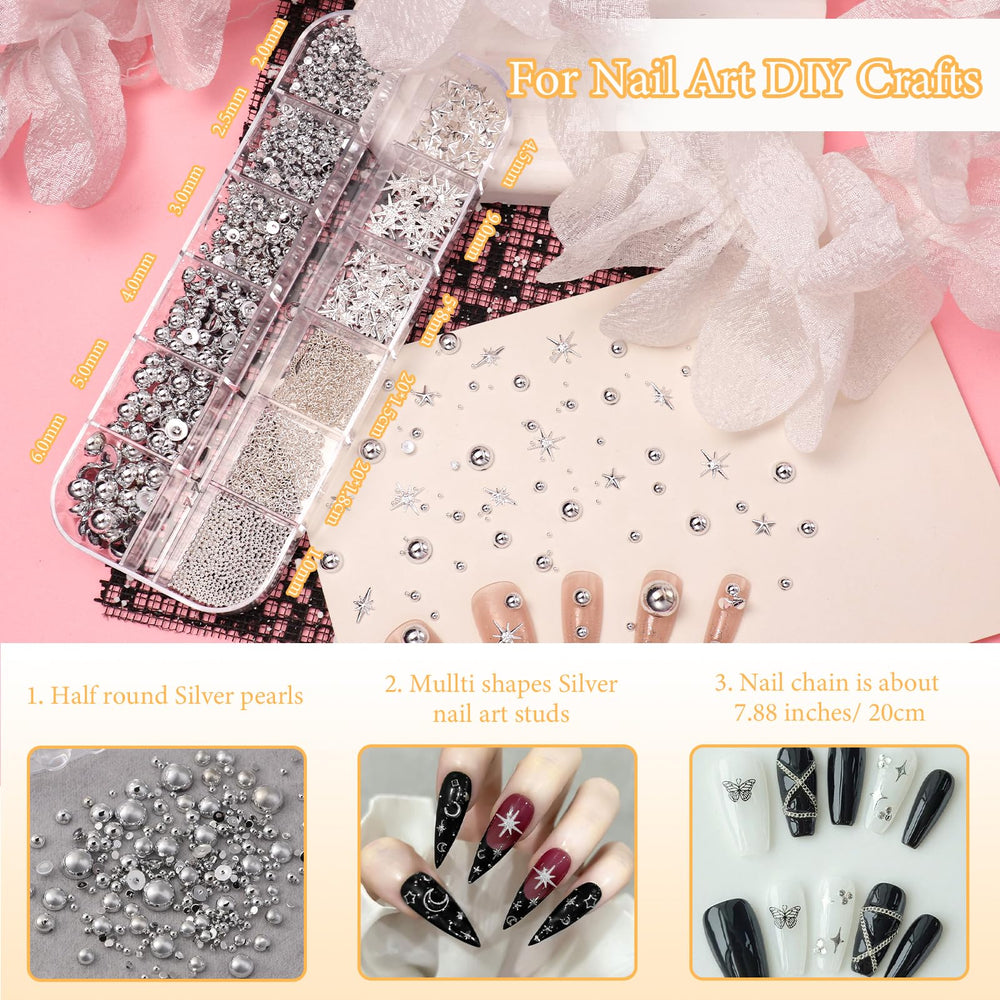 Anower cadena para uñas, añade brillo y dinamismo al diseño