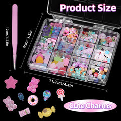 Anower Charms donas-uñas: encanto dulce para uñas glamorosas.