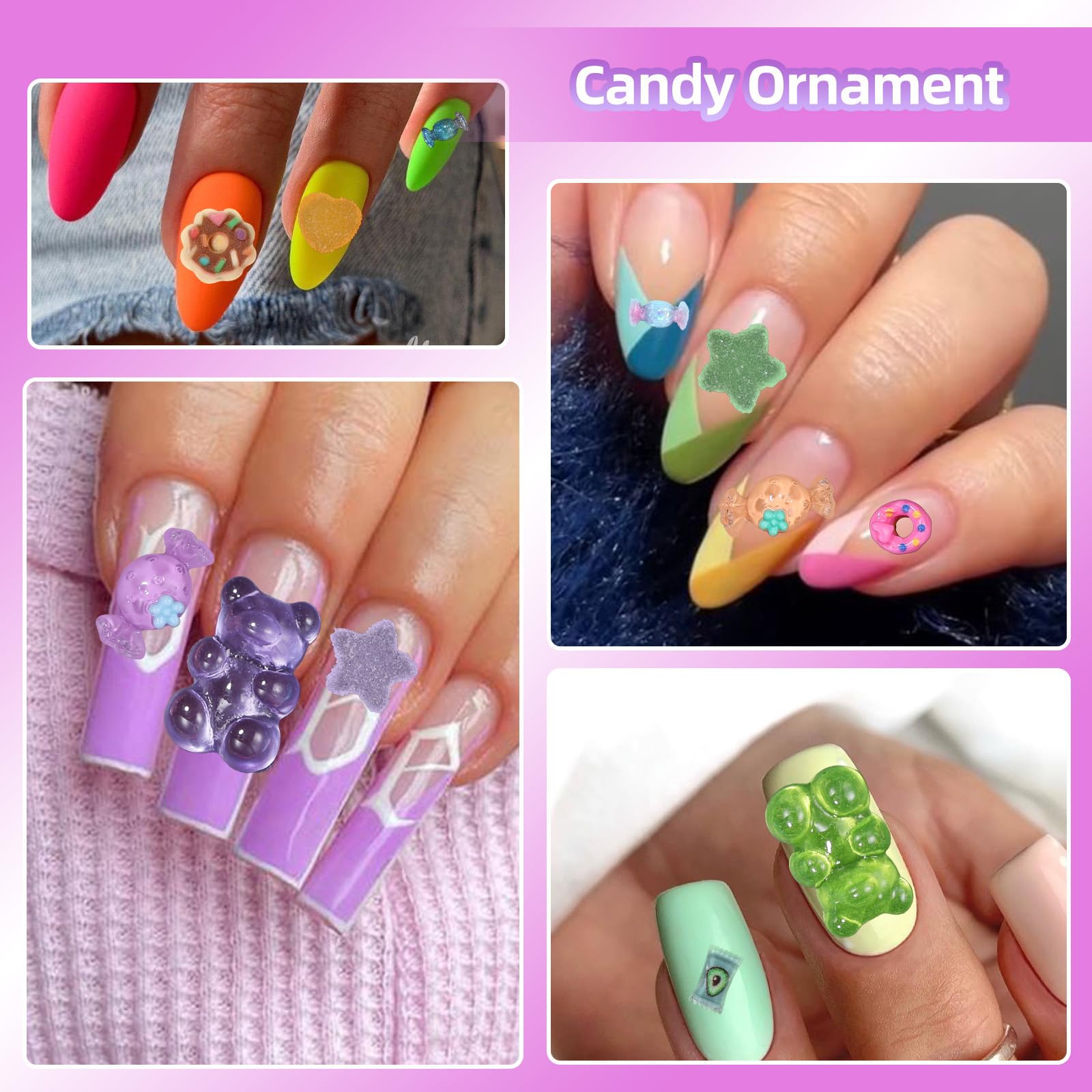 Anower Charms estrella-uñas: acento brillante para diseños elegantes.