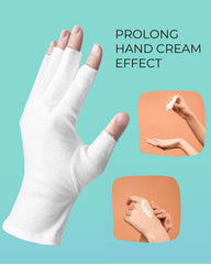 ANSMIO guantes algodón con dedos abiertos, ideal para escribir.