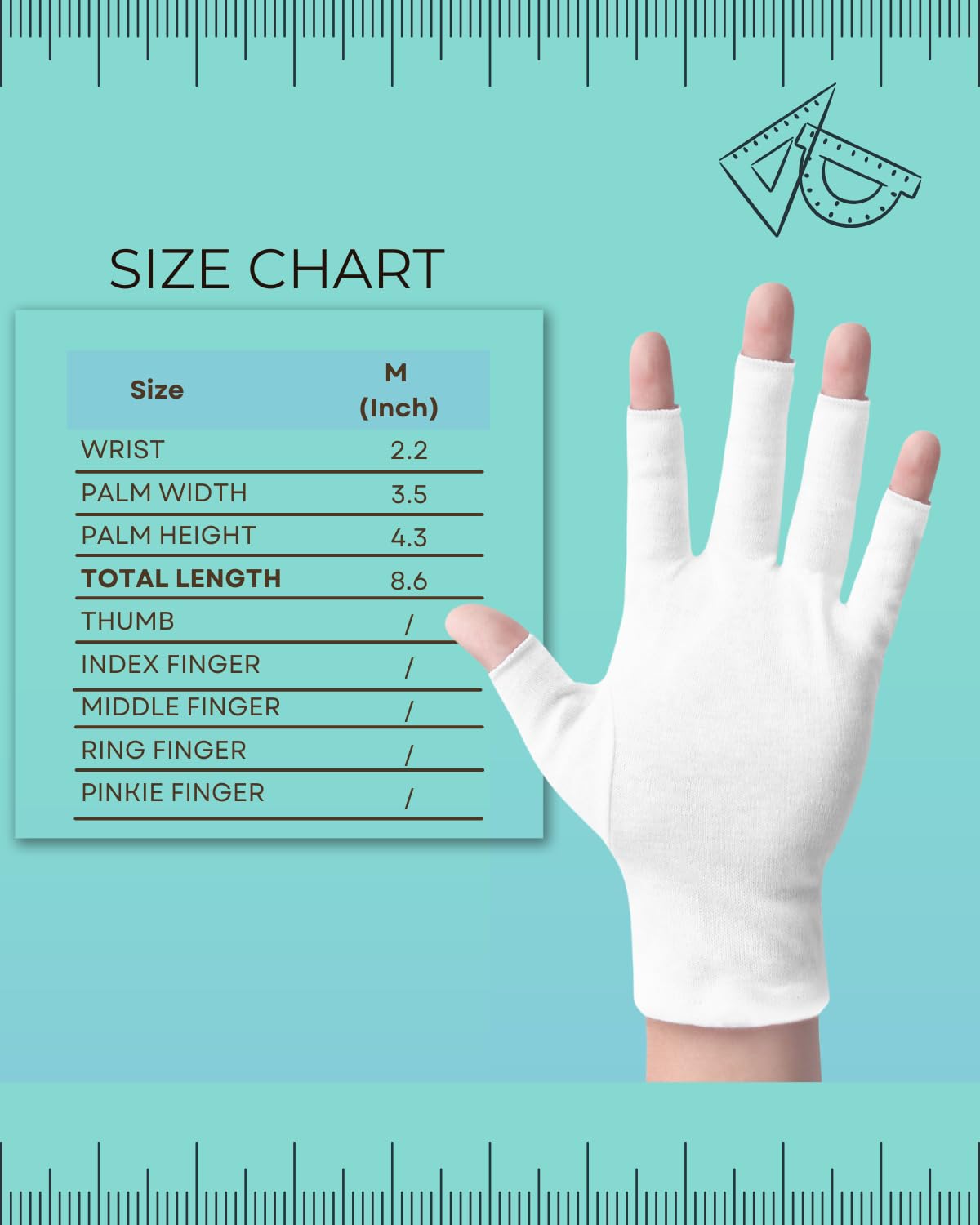 ANSMIO guantes suaves para piel seca, protección durante la noche.