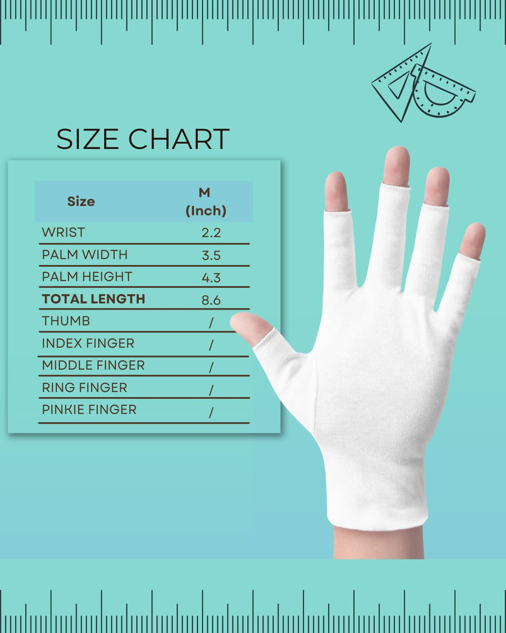 ANSMIO guantes suaves para piel seca, protección durante la noche.