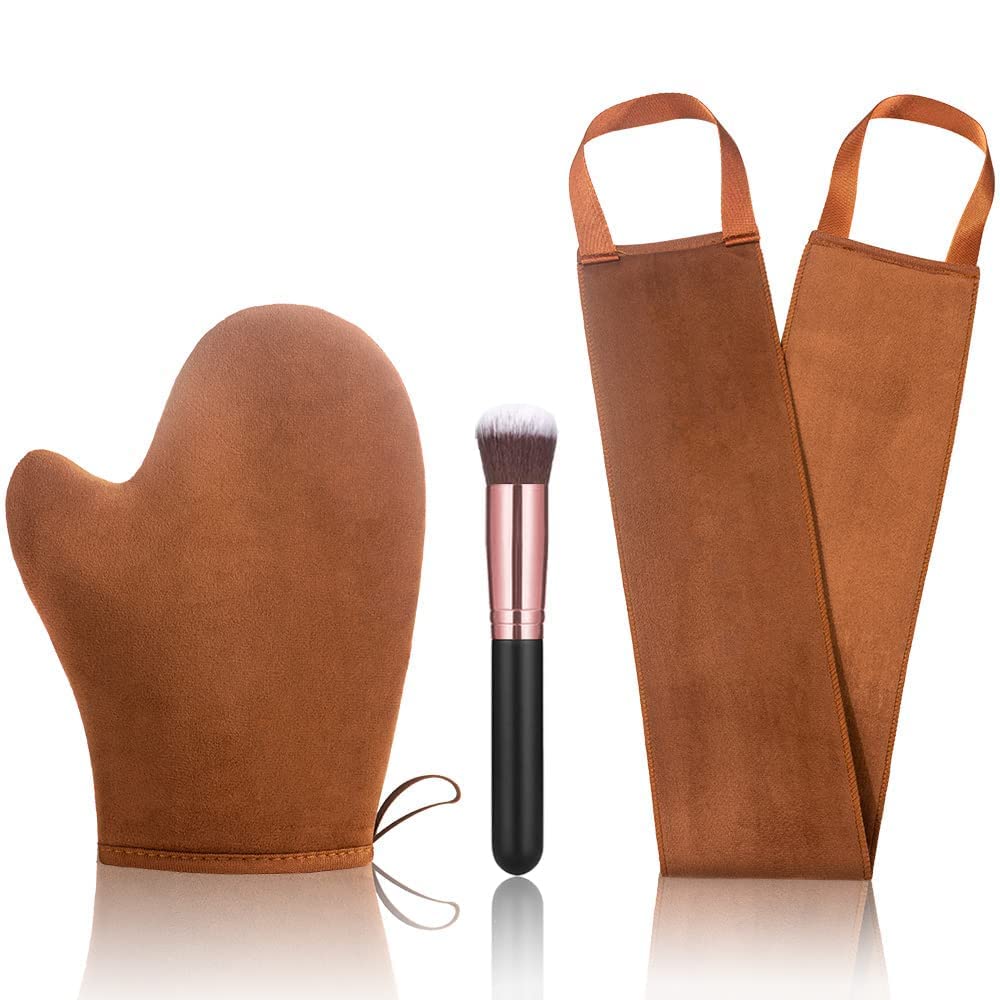 Guante bronceador ANSPHIE con frente ergonómico para aplicación suave