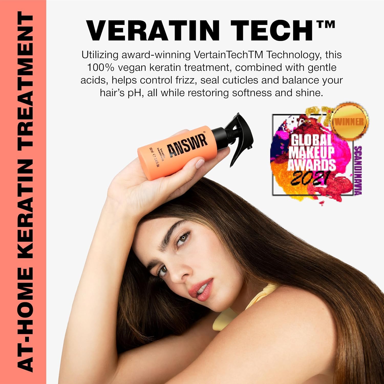 ANSWR Keratina sin sulfatos, control del frizz para todo tipo de pelo.