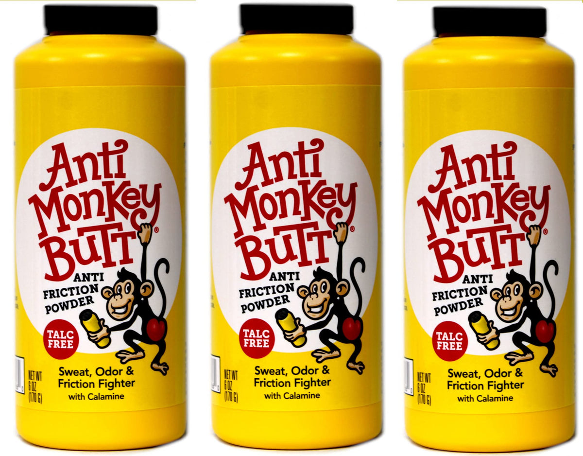 Anti Monkey Butt polvo cuerpo hombre absorbe sudor para comodidad diaria