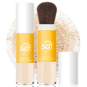 Anweina Polvo Solar SPF50 para cara, fijador ligero que protege de la luz UV