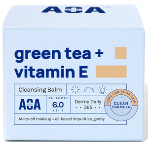 AOA STUDIO bálsamo desmaquillante té verde, textura cremosa para desmaquillar suave