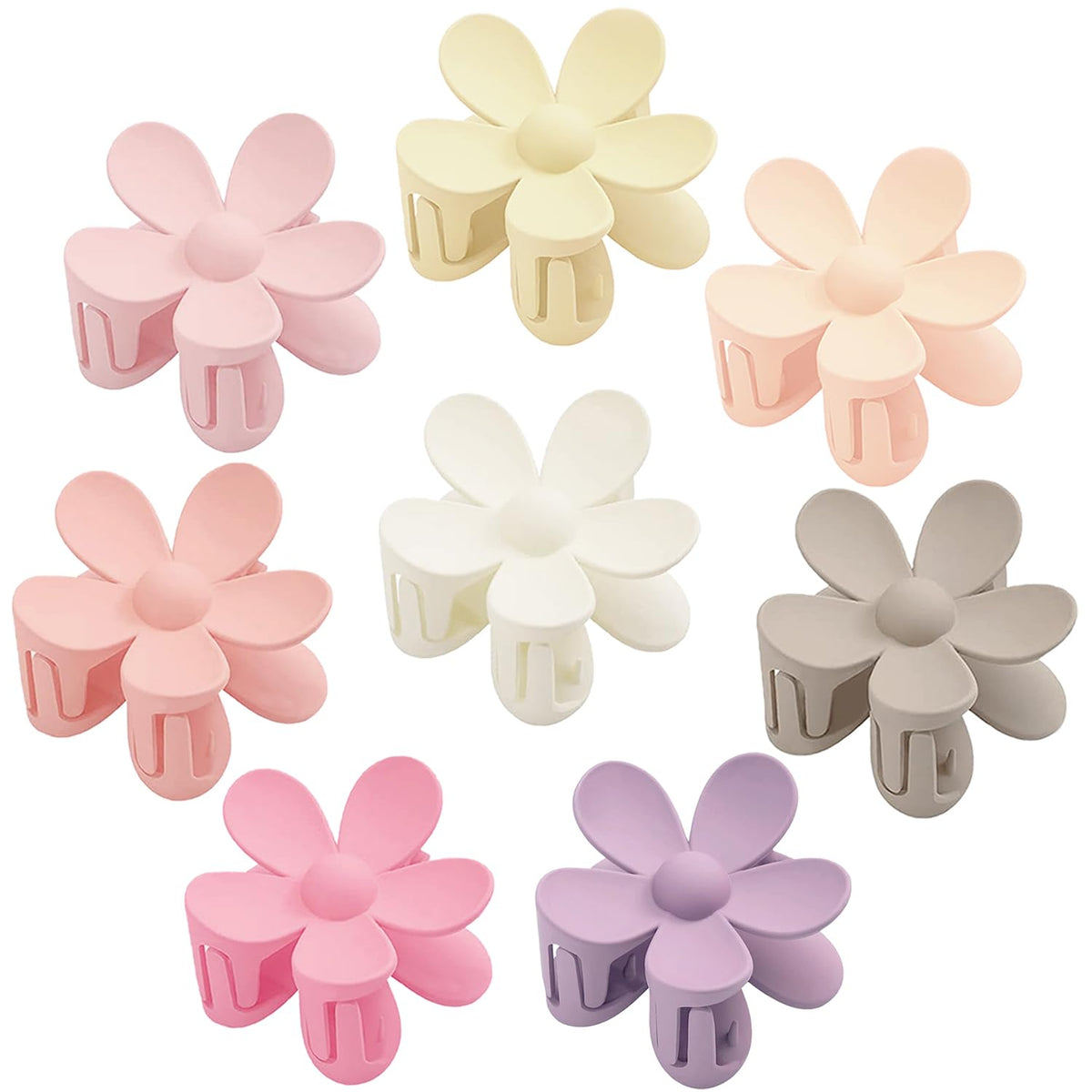 AOENJIE clips de pelo con flores de acabado mate para peinados duraderos