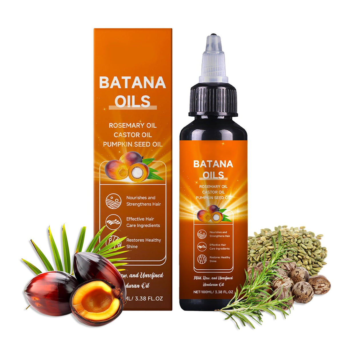 AOFEETINE Batana Aceite – botella, nutrición profunda para el cabello.