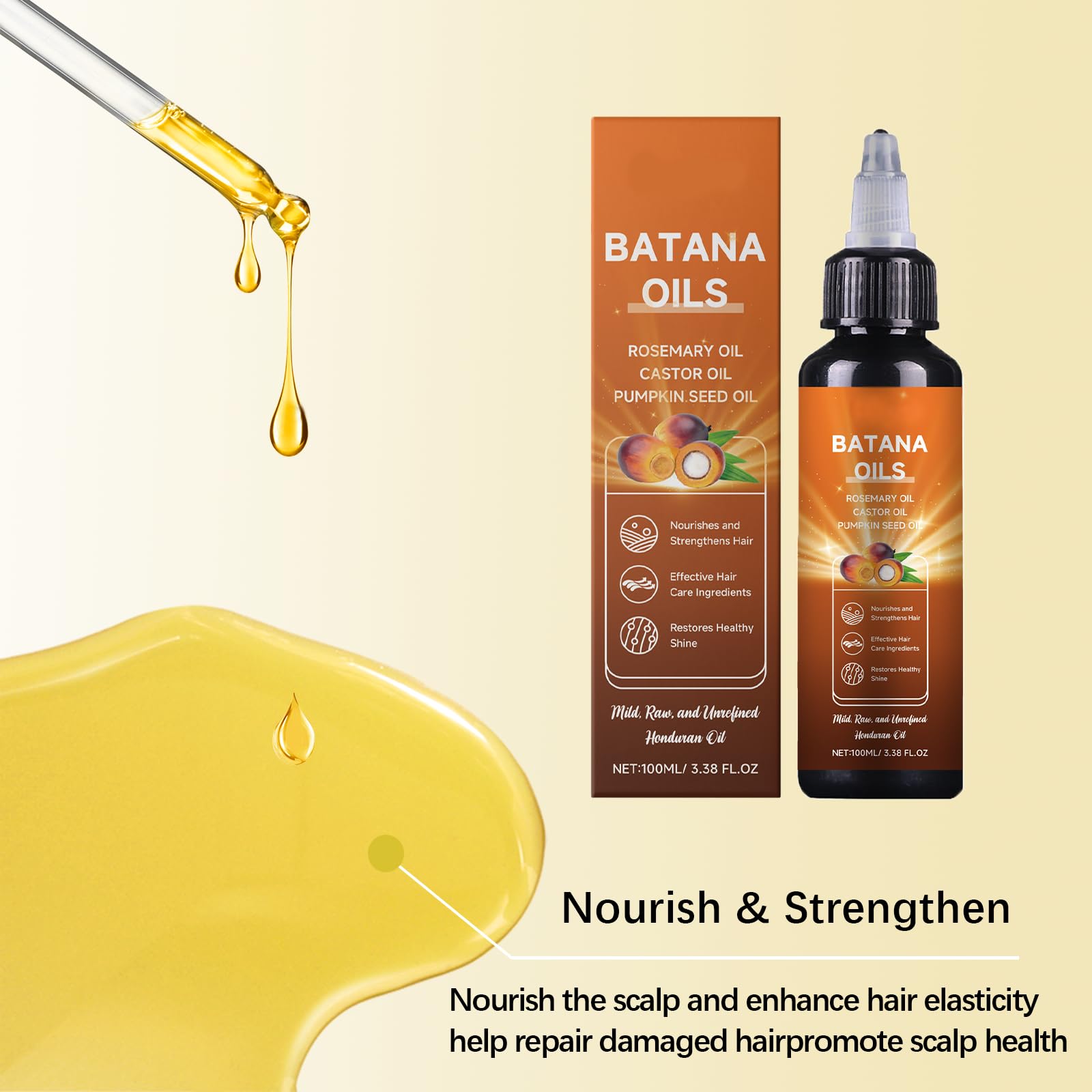 AOFEETINE Batana Aceite – romero visible para aroma natural.