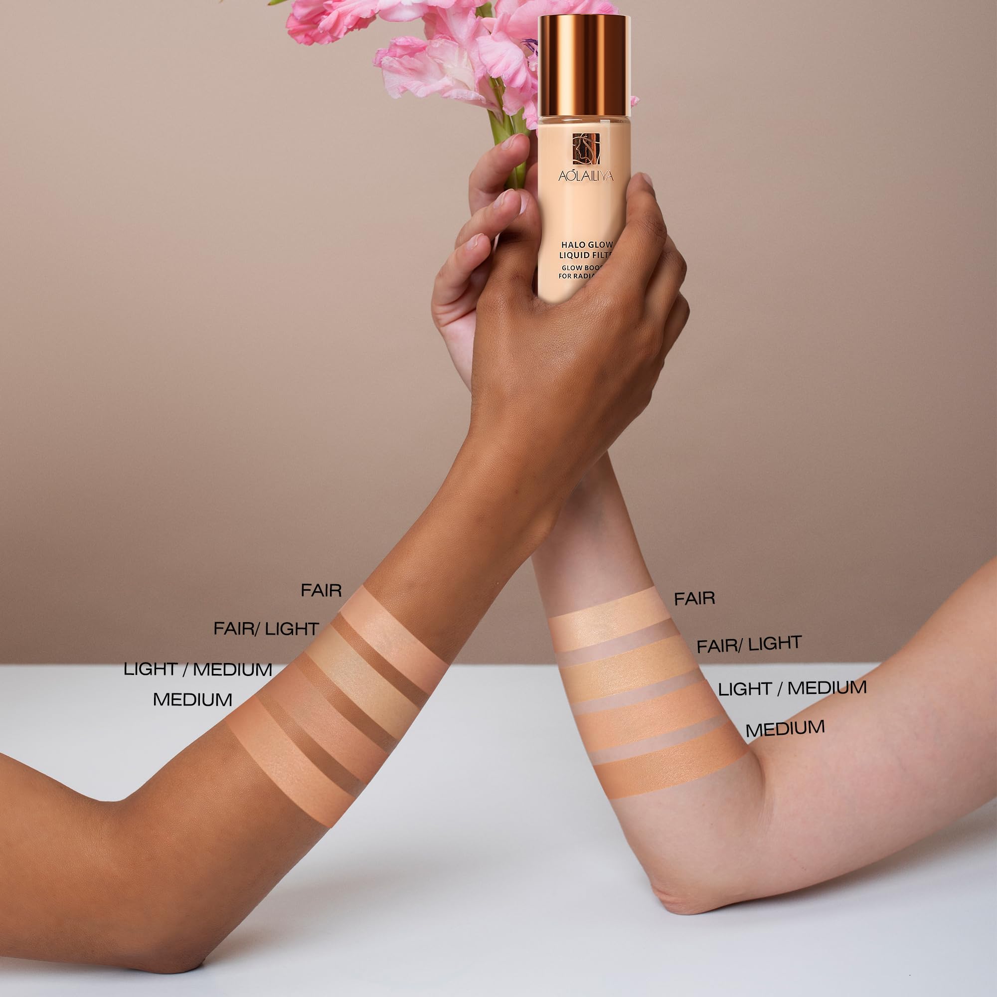 Aolailiya efecto brillo piel consigue iluminación natural
