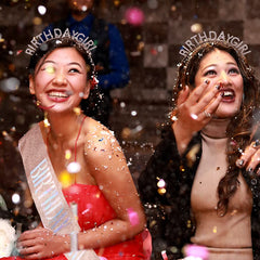 AOPRIE fajín-cumpleaños rosa-oro ofrece comodidad y estilo durante el evento.
