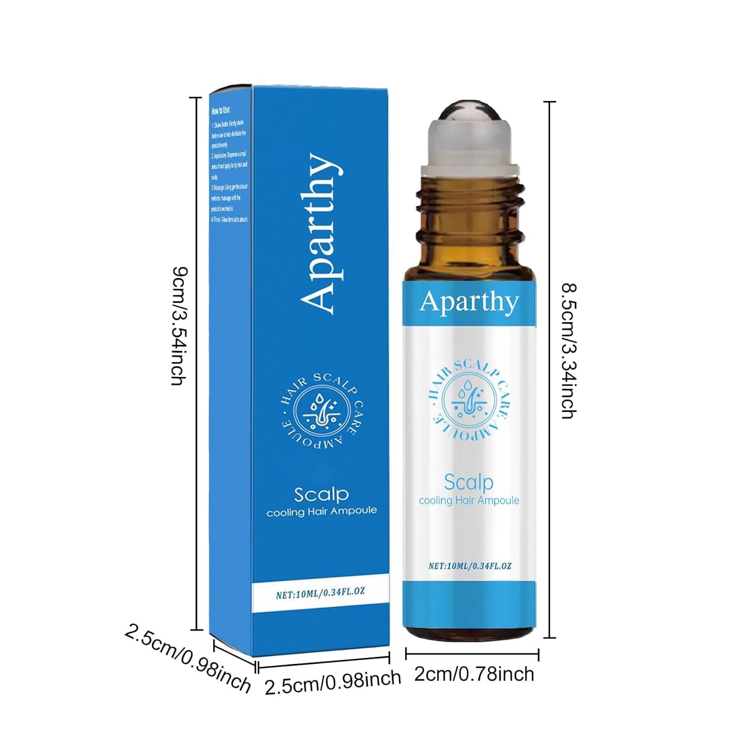 Aparthy envase 10 ml, tamaño práctico para llevar de viaje.