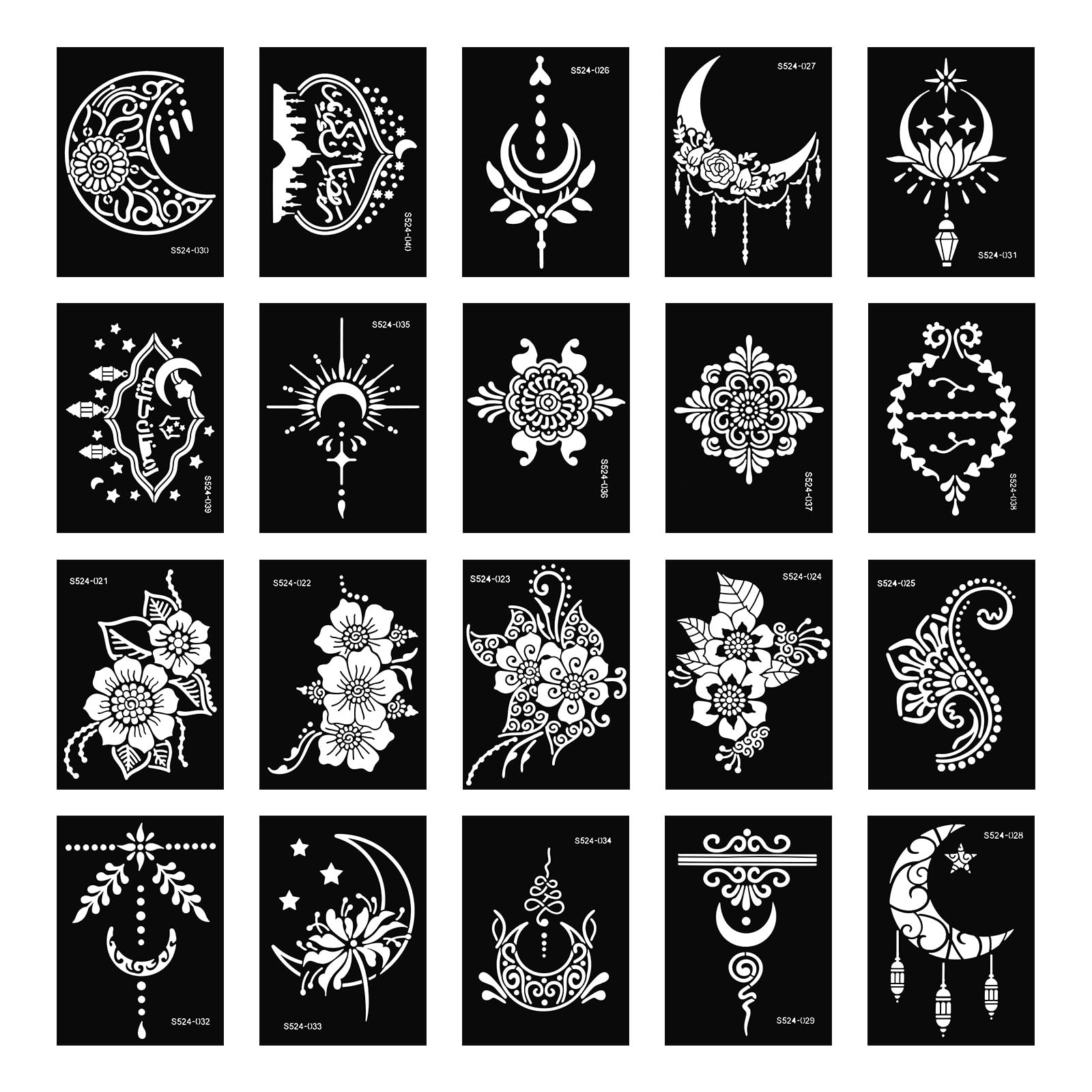 Apausvcm plantillas temporales 20 hojas: reutilizables y fáciles para tatuajes rápidos.